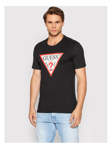 Guess Тишърт M2YI71 I3Z11 Черен Slim Fit