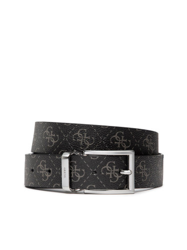 Guess Мъжки колан Vezzola Belts BM7541 LEA35 Черен