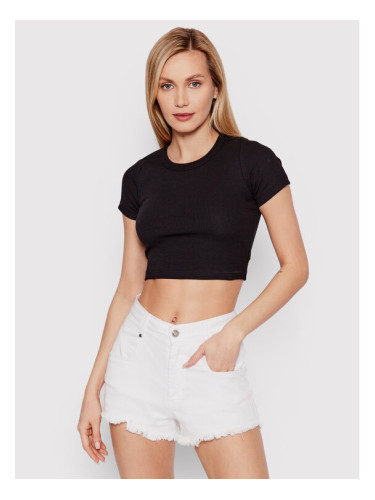 JJXX Тишърт Florie 12217164 Черен Slim Fit