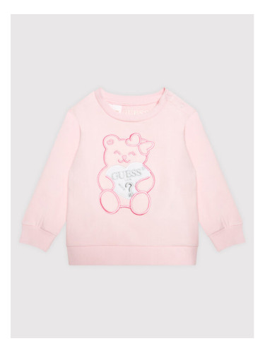 Guess Суитшърт K1YQ03 KAE20 Розов Regular Fit