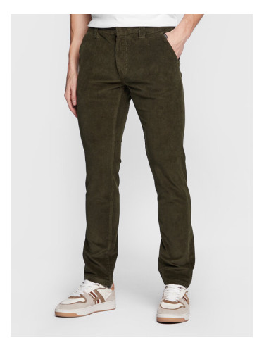 Blend Текстилни панталони 20714780 Зелен Slim Fit