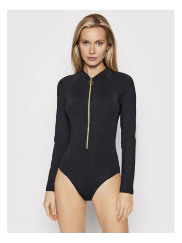 Seafolly Бански костюм Zip Front 10936-942 Черен