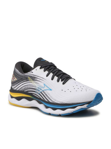 Mizuno Маратонки за бягане Wave Sky 6 J1GC220201 Бял