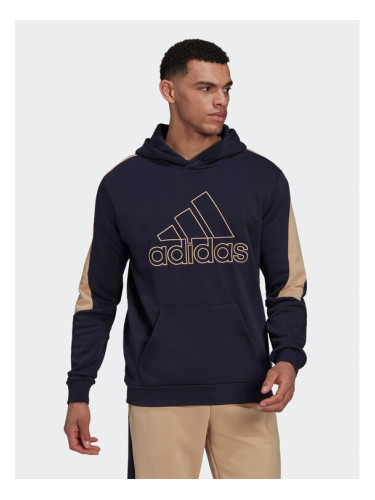 adidas Суитшърт Future Icons Embroidered Badge Of Sport HK4545 Тъмносин Regular Fit