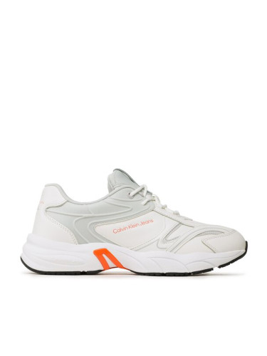 Calvin Klein Jeans Сникърси Retro Tennis High/Low Frequency YM0YM00637 Бял