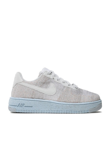 Nike Сникърси AF1 Crater Flyknit (GS) DH3375 101 Сив