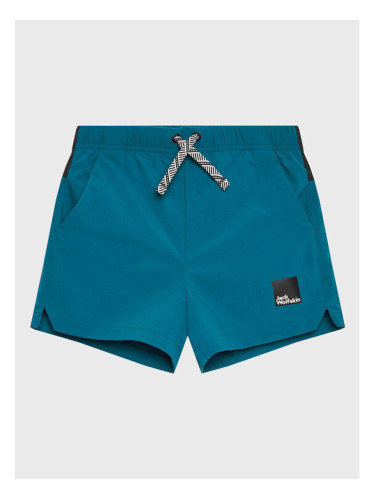 Jack Wolfskin Шорти от плат Teen 1609871 Син Regular Fit