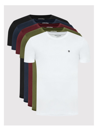 Jack & Jones Комплект 5 тишърти Brody 12190468 Цветен Regular Fit