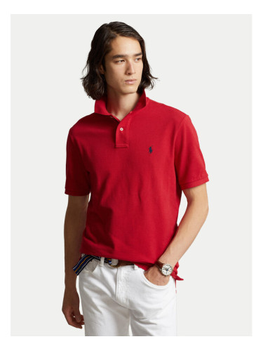 Polo Ralph Lauren Тениска с яка и копчета Core Replen 710666998 Червен Custom Slim Fit