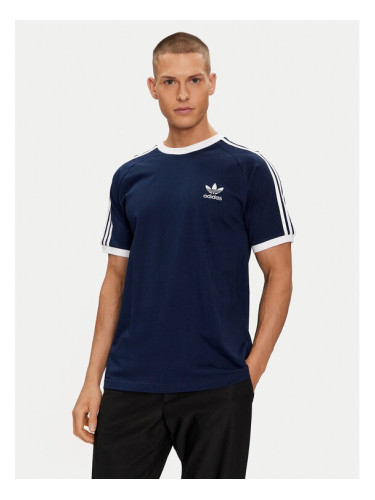 adidas Тишърт Adicolor Classics 3-Stripes T-Shirt IA4850 Син Slim Fit