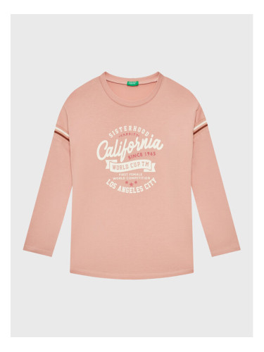 United Colors Of Benetton Блуза 3VR5C108Q Розов Regular Fit