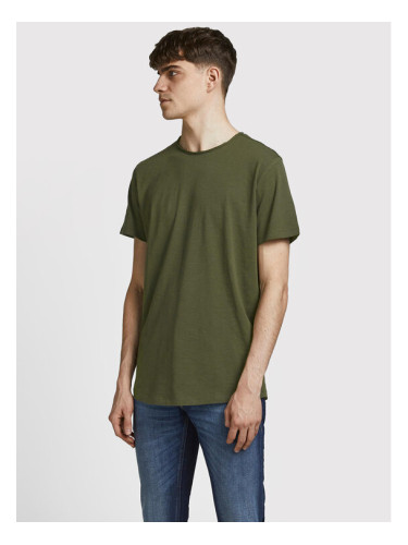 Jack & Jones Тишърт Basher 12182498 Зелен Regular Fit