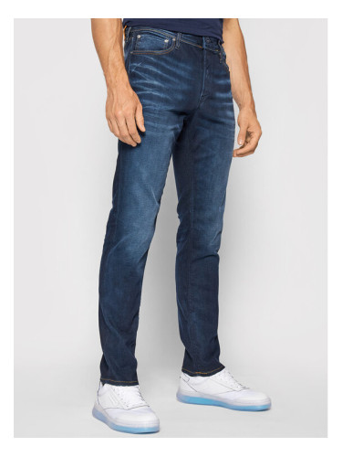 Jack&Jones Дънки Tim 12118215 Тъмносин Slim Fit