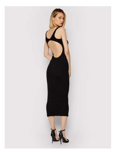 Remain Ежедневна рокля Elvirah RM483 Черен Slim Fit