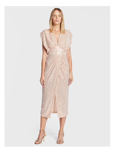 Rinascimento Коктейлна рокля CFC0110461003 Розов Regular Fit