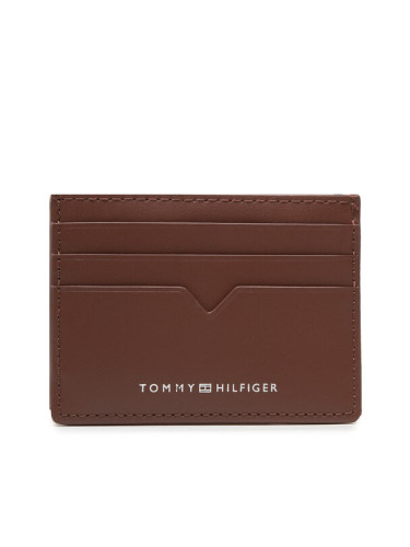 Tommy Hilfiger Калъф за кредитни карти Th Modern Leather Cc Holder AM0AM10616 Кафяв