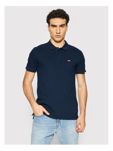 Levi's® Тениска с яка и копчета Standard Housemarked 35883-0005 Тъмносин Regular Fit