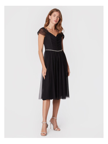 Rinascimento Коктейлна рокля CFC0110393003 Черен Regular Fit