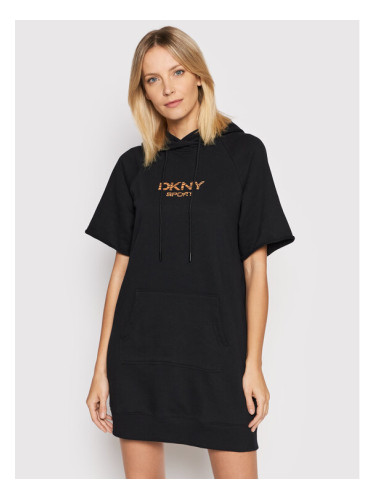 DKNY Sport Плетена рокля DP1D4494 Черен Regular Fit