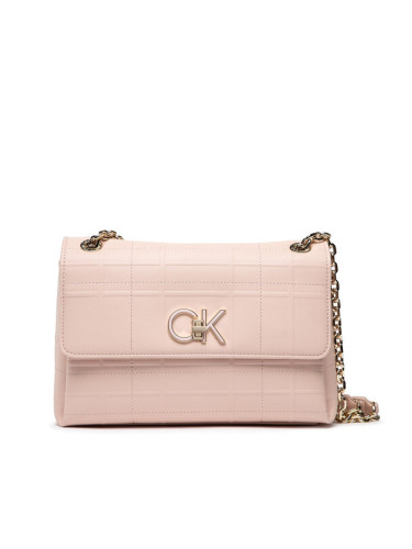 Calvin Klein Дамска чанта Re-Lock Ew Conv Xbody Quilt K60K609682 Розов