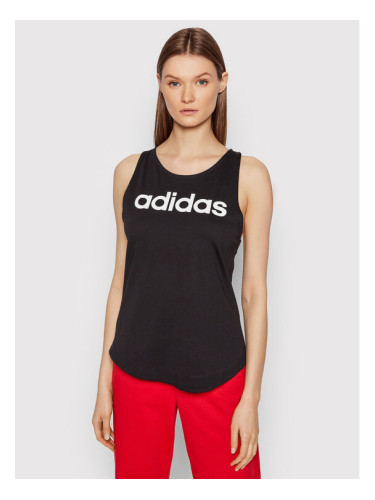 adidas топ Essentials Logo GL0566 Черен Regular Fit