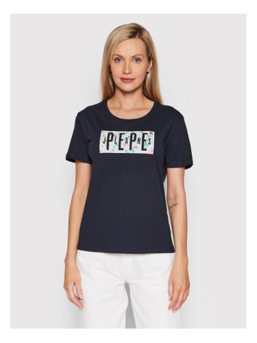 Pepe Jeans Тишърт Patsy PL505218 Тъмносин Regular Fit