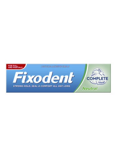 FIXODENT Neutral Complete Фиксиращ крем за зъбни протези 47г