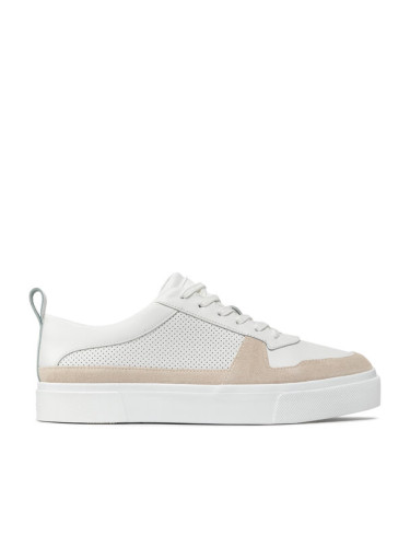 Calvin Klein Сникърси Low Top Lace Up Lth HM0HM00495 Бял