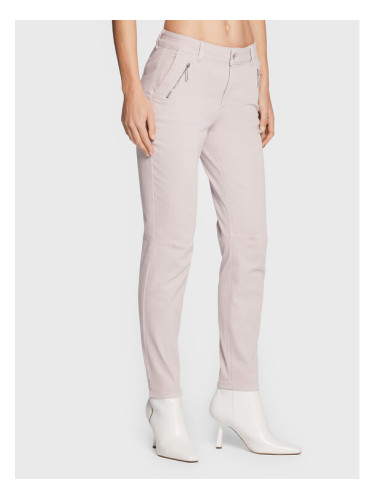 Comma Текстилни панталони 2119597 Розов Regular Fit