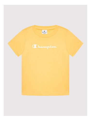 Champion Тишърт 404541 Жълт Regular Fit