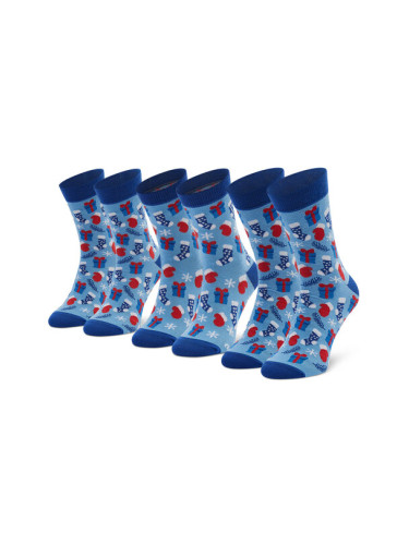 Rainbow Socks Комплект 3 чифта дълги чорапи мъжки Xmas Socks Balls Mix Gifts Pak 3 Цветен