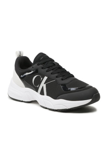 Calvin Klein Jeans Сникърси Retro Tennis Over Mesh Wn YW0YW00946 Черен