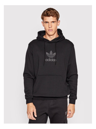 adidas Суитшърт Trefoil Series Street HS8895 Черен Relaxed Fit