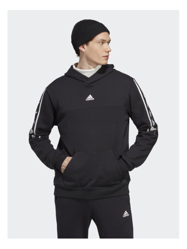 adidas Суитшърт Brandlove Hoodie IC6788 Черен Regular Fit