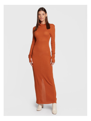 American Vintage Плетена рокля Sovy SOV14AH22 Оранжев Regular Fit