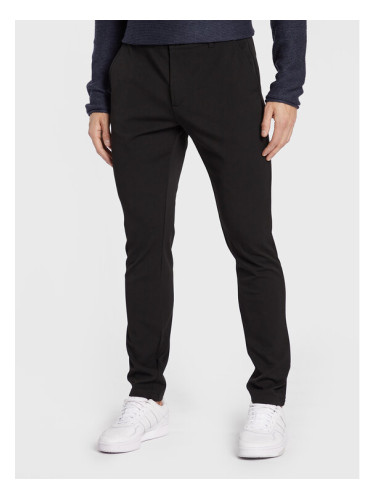 Solid Текстилни панталони Frederic 21200141 Черен Slim Fit
