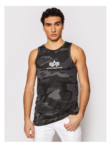 Alpha Industries Мъжки топ Basci Camo 126566C Сив Regular Fit