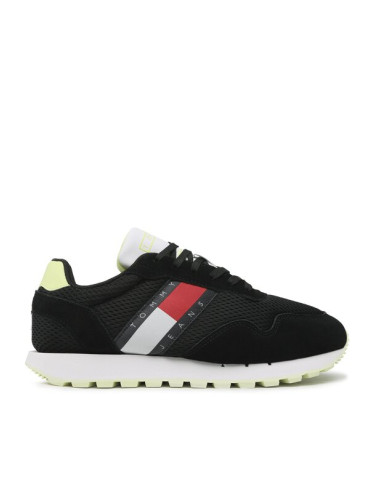 Tommy Jeans Сникърси Retro Runner Mesh EM0EM01172 Черен