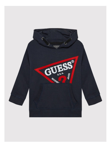 Guess Суитшърт N2YQ09 KAD70 Тъмносин Oversize