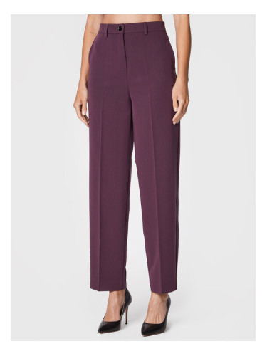 Sisley Текстилни панталони 4KVXLF01E Виолетов Relaxed Fit