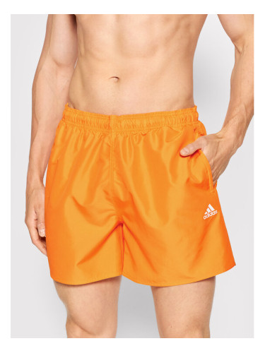 adidas Плувни шорти Solid Swim HA0375 Оранжев Regular Fit