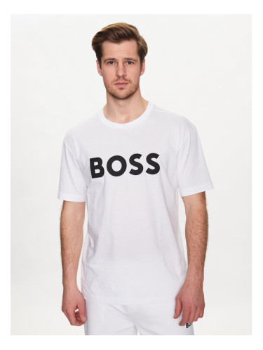 Boss Тишърт 50483774 Бял Relaxed Fit