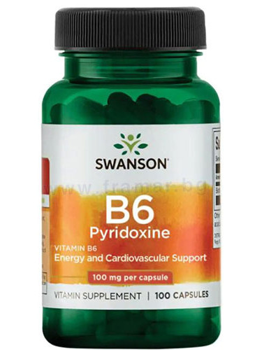 СУОНСЪН ВИТАМИН B6 ПИРИДОКСИН капсули * 100