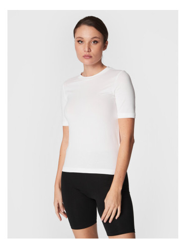 Gina Tricot Тишърт Basic 17937 Бял Regular Fit