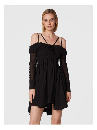 Babylon Коктейлна рокля R_E00790 Черен Regular Fit