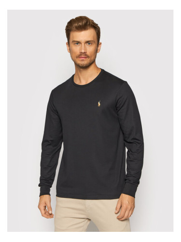 Polo Ralph Lauren Тениска с дълъг ръкав 710760121 Черен Slim Fit