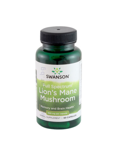 СУОНСЪН ЛЪВСКА ГРИВА ФУЛ СПЕКТРУМ капсули 500 мг * 60