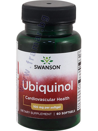 СУОНСЪН УБИКВИНОЛ (БИОАКТИВЕН КОЕНЗИМ Q10) капсули 100 мг * 60