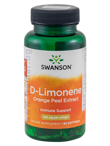 СУОНСЪН D-ЛИМОНЕН ЕКСТРАКТ ОТ ПОРТОКАЛОВИ КОРИ капсули 250 мг * 60