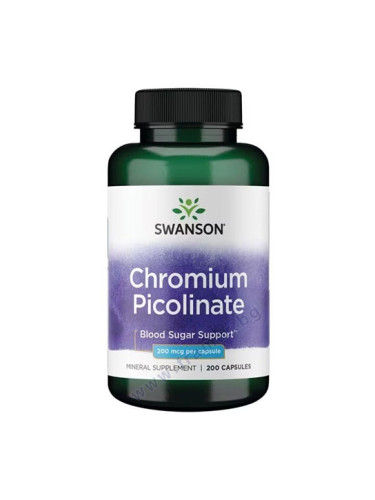 СУОНСЪН ХРОМ ПИКОЛИНАТ капсули 200 мкг * 200